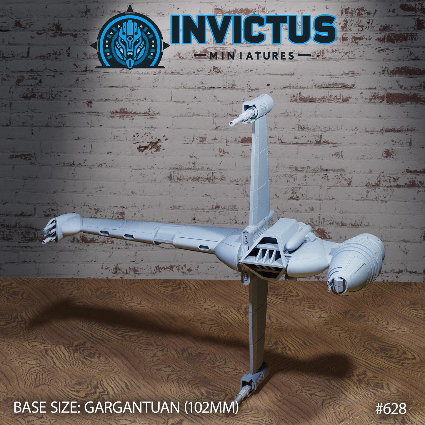 T Spaceship (2 Variants Available) - Invictus Miniatures