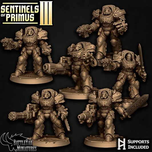 Sentinel Paladins of Primus, Ranged (6 Variants Available) - Battle Yak