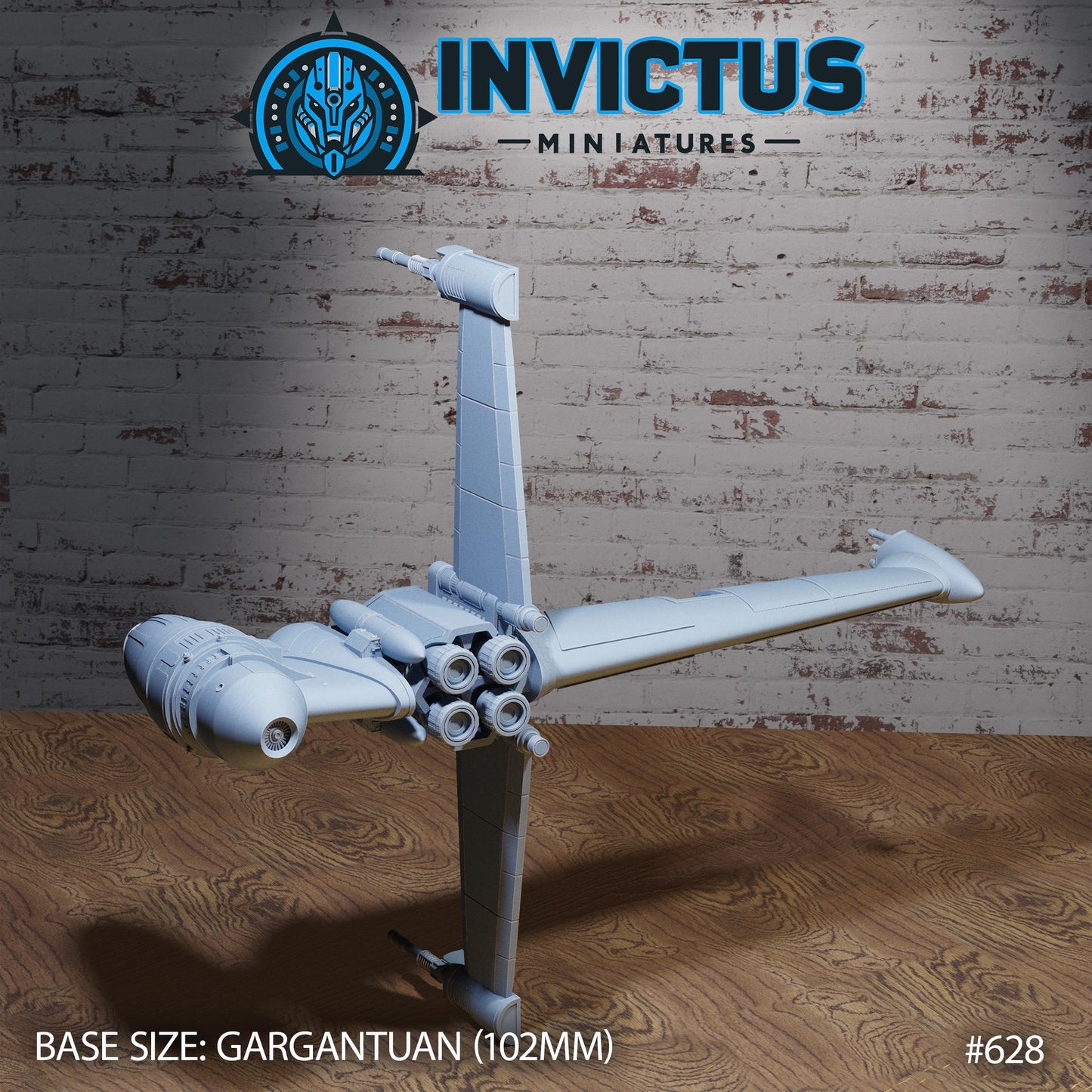 T Spaceship (2 Variants Available) - Invictus Miniatures