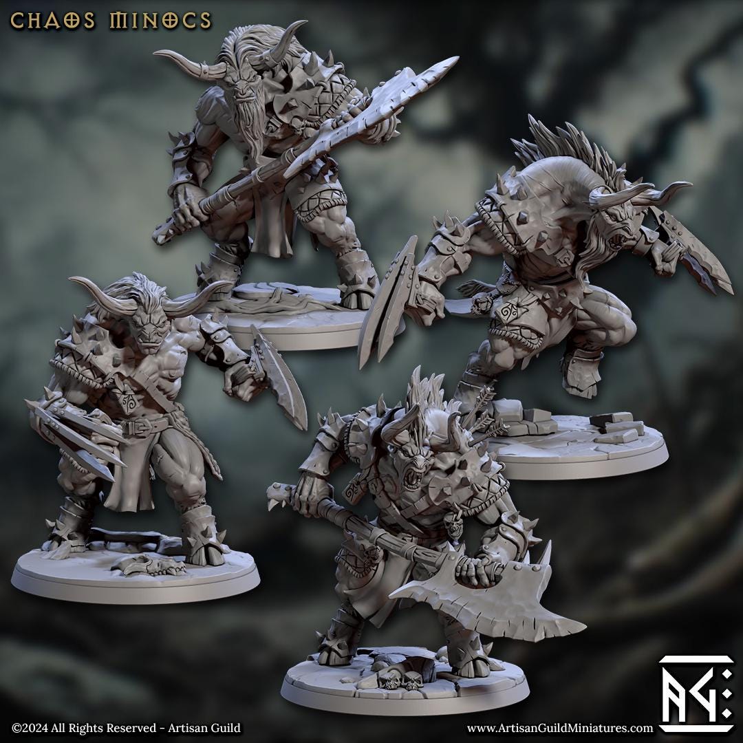 Chaos Minoc, Set 1 (4 Variants Available) - Artisan Guild