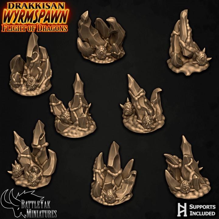 Wyrmstones Crystal Terrain (8 Variants Available) - Battle Yak