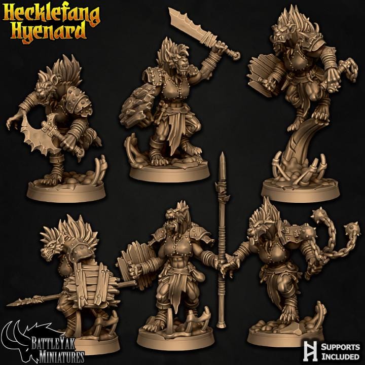 Hecklefang Warriors - Scrapper Pack (6 Variants Available) - Battle Yak