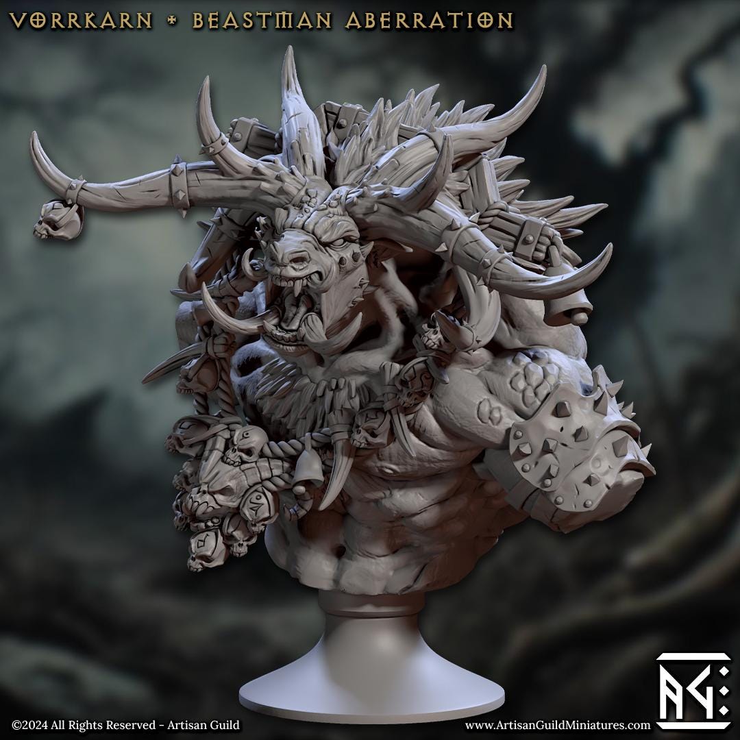 Vorkarrn, Beastman Abberation Bust - Artisan Guild