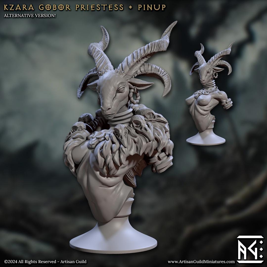 Kzara, Gobor Priestess Bust - Artisan Guild