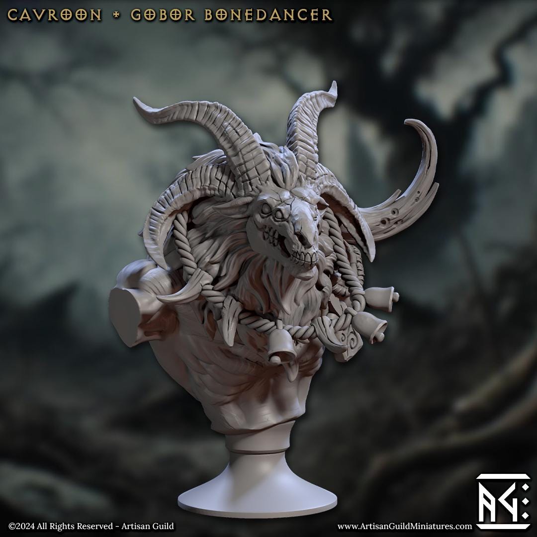 Kavroon, Gobor Bone Dancer Bust - Artisan Guild