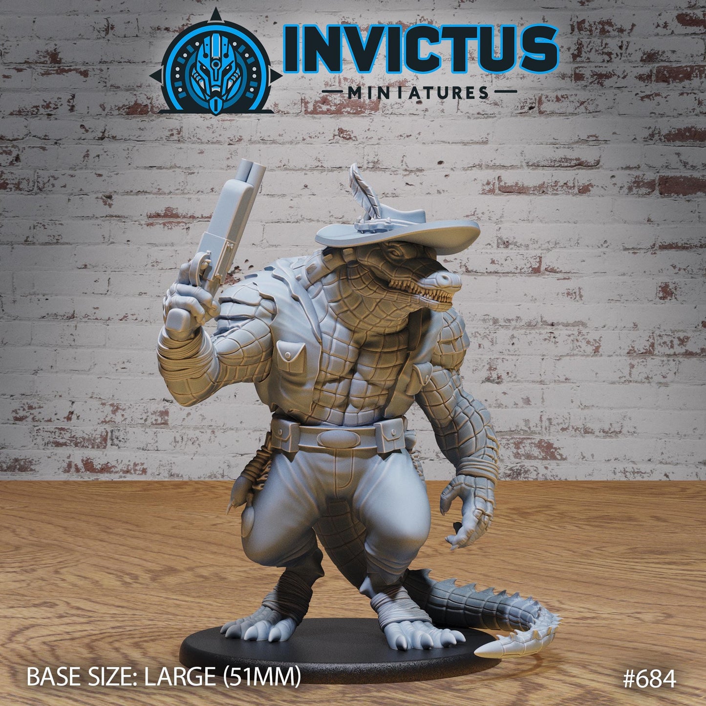 Alligator Mutant (3 Variants Available) - Invictus Miniatures