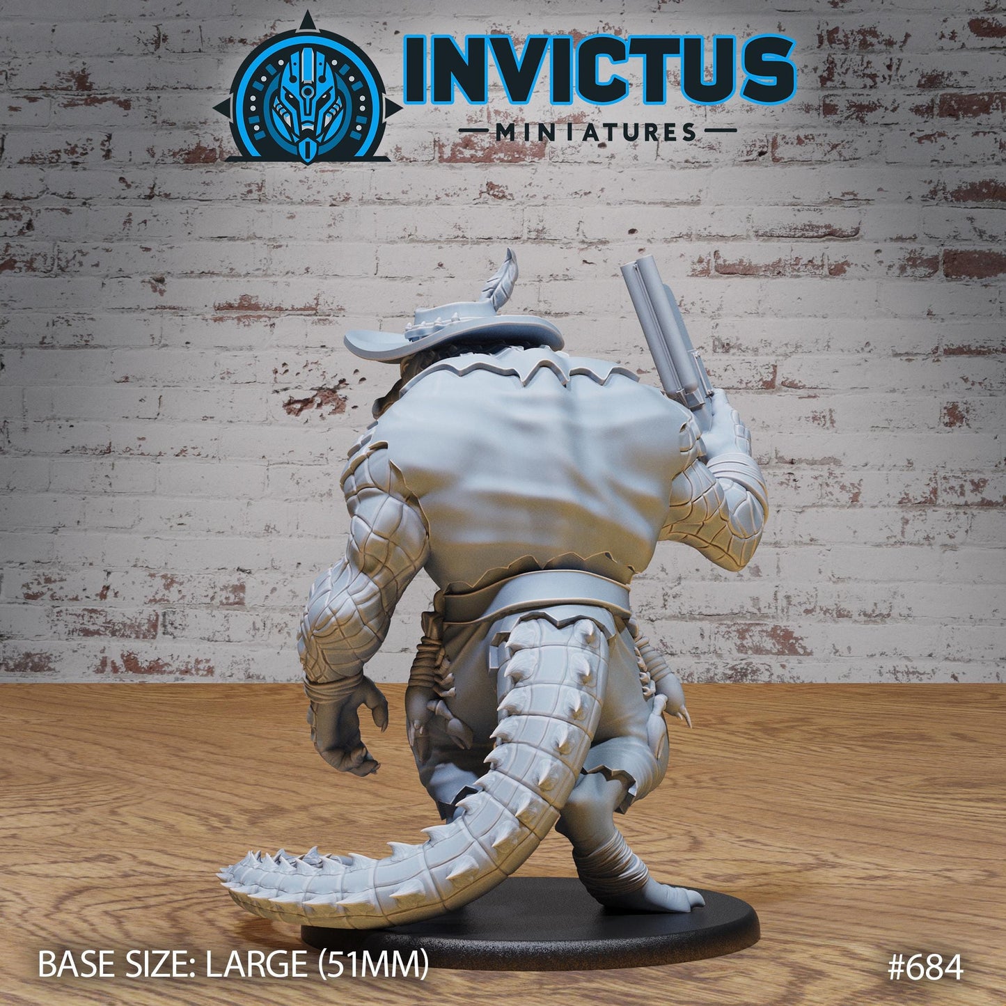 Alligator Mutant (3 Variants Available) - Invictus Miniatures