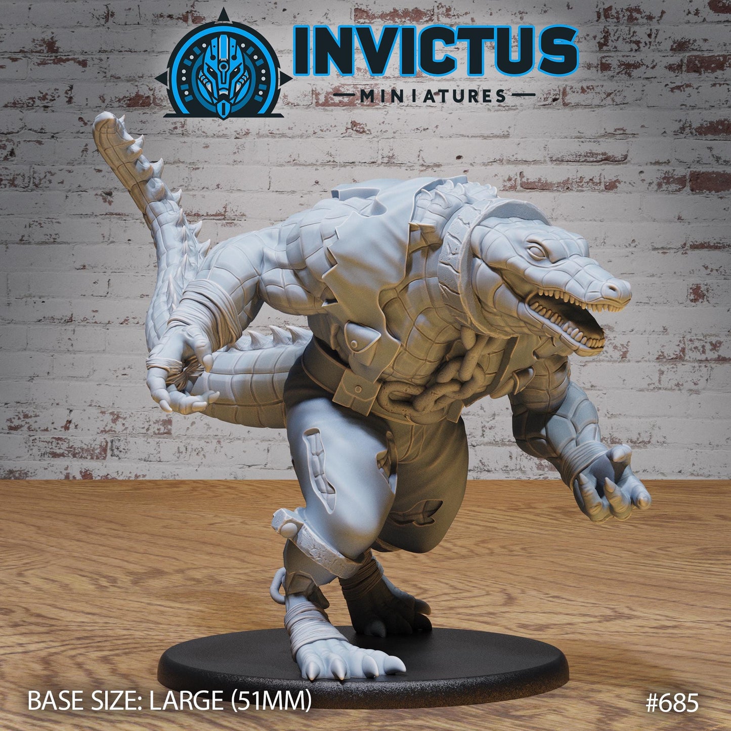 Alligator Mutant (3 Variants Available) - Invictus Miniatures