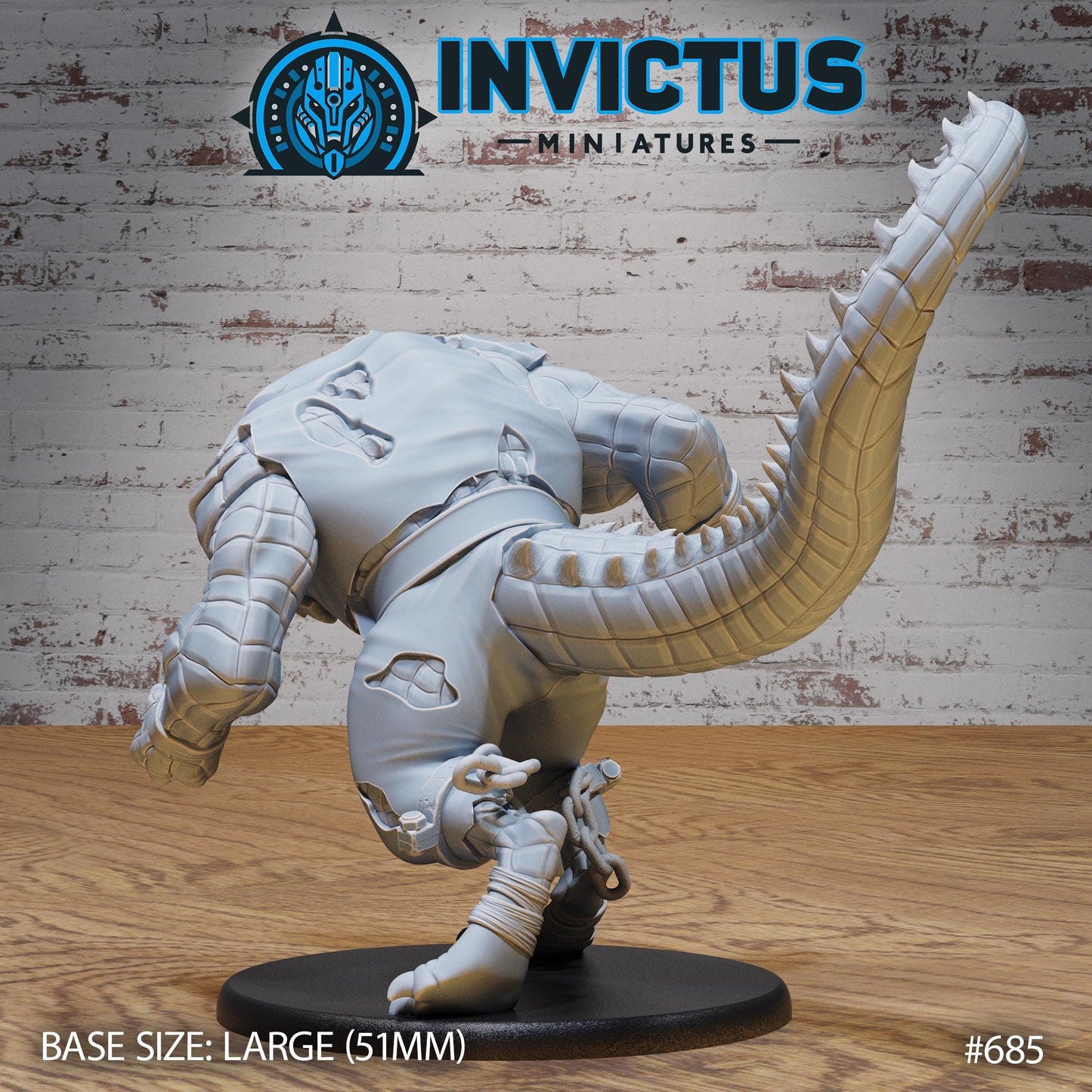 Alligator Mutant (3 Variants Available) - Invictus Miniatures