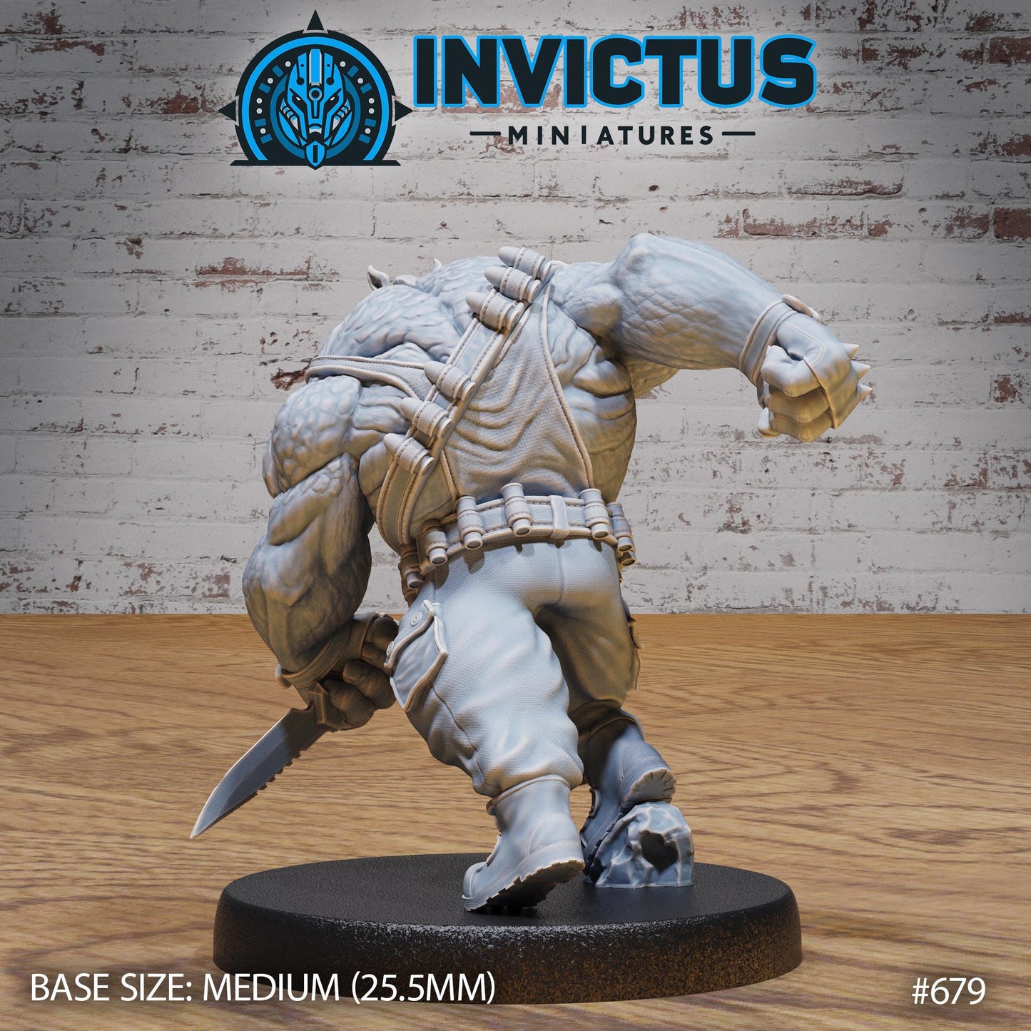 Rhino Bandit (3 Variants Available) - Invictus Miniatures