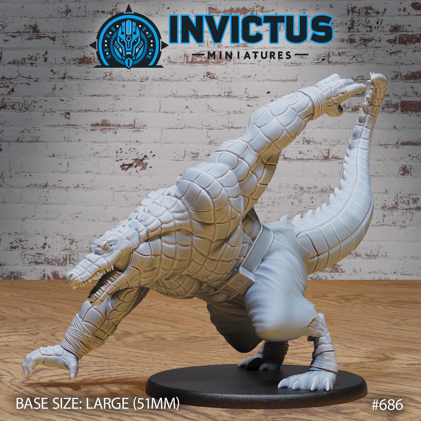 Alligator Mutant (3 Variants Available) - Invictus Miniatures