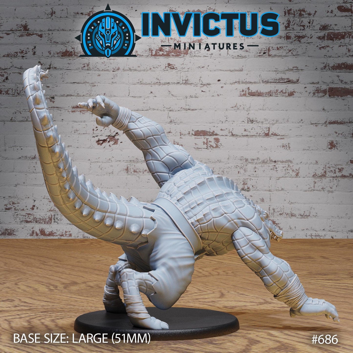 Alligator Mutant (3 Variants Available) - Invictus Miniatures
