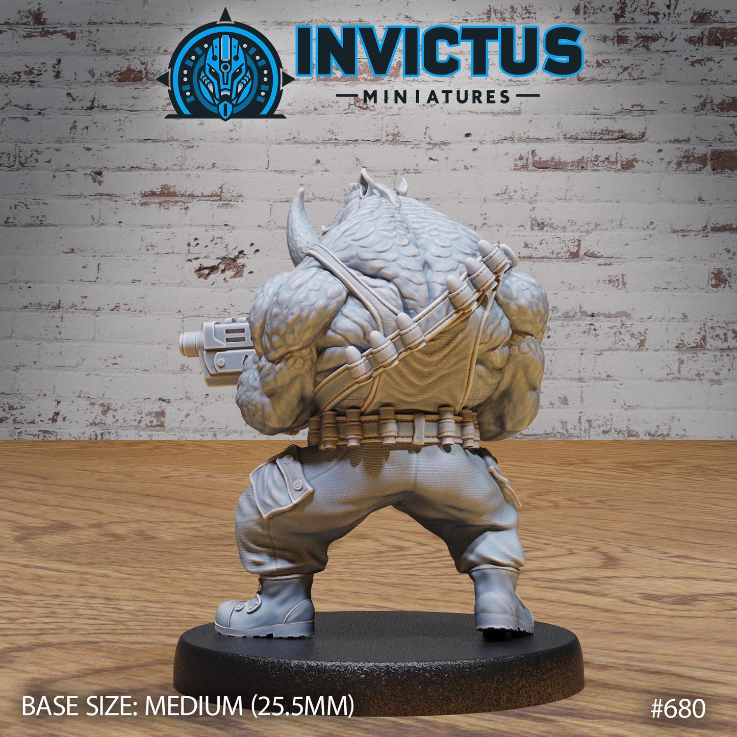 Rhino Bandit (3 Variants Available) - Invictus Miniatures
