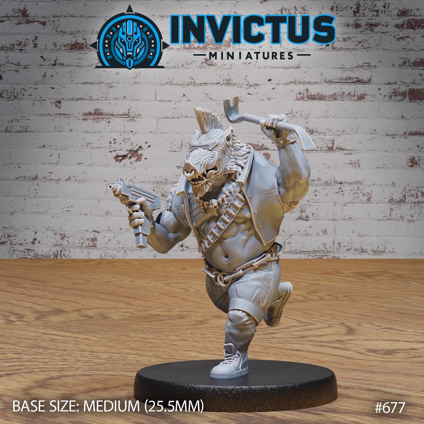 Boar Bandit (3 Variants Available) - Invictus Miniatures