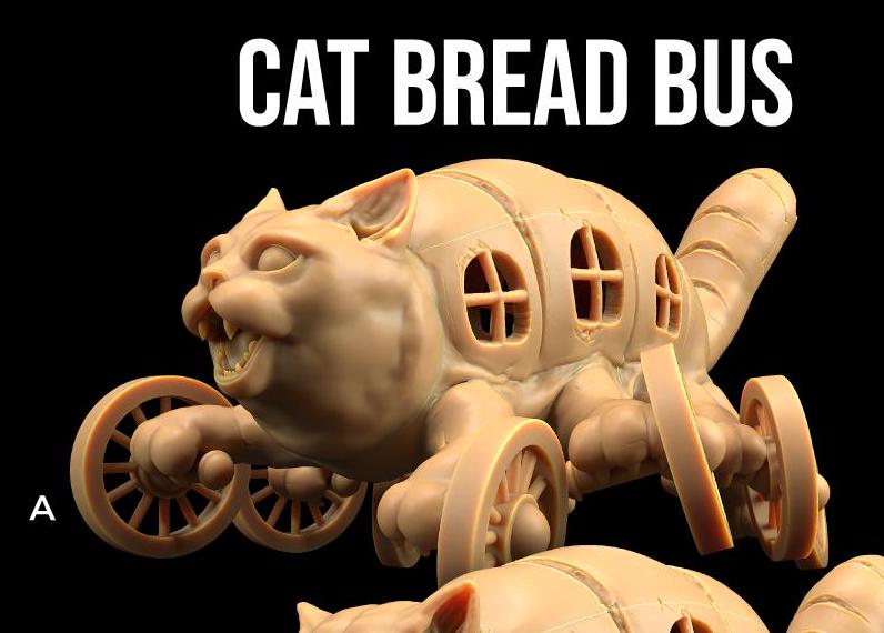 Cat Bread Bus (2 Variants Available) - Dragon Trapper's Lodge