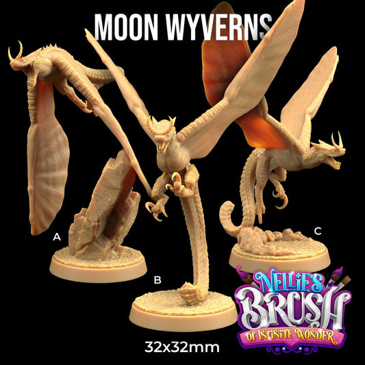 Moon Wyverns (3 Variants Available) - Dragon Trapper's Lodge