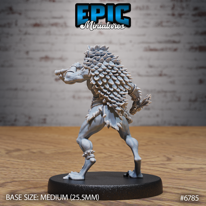 Frog Folk Hunters with Leaf Cloaks (3 Variants Available) - Epic Miniatures