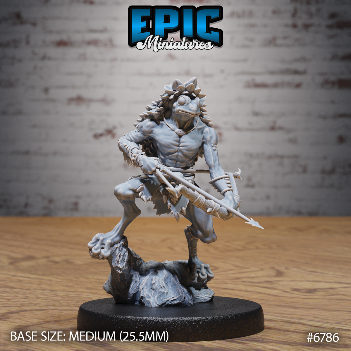 Frog Folk Hunters with Leaf Cloaks (3 Variants Available) - Epic Miniatures