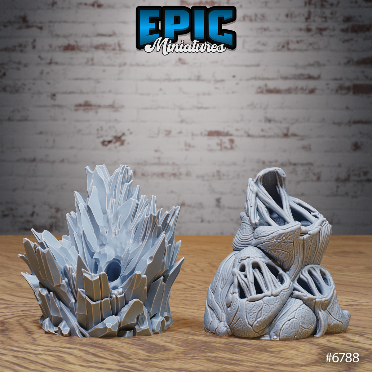 Void Scatter, Plants and Idols Terrain Set (8 Variants Available) - Epic Miniatures
