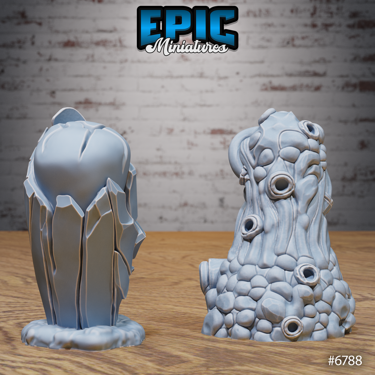 Void Scatter, Plants and Idols Terrain Set (8 Variants Available) - Epic Miniatures