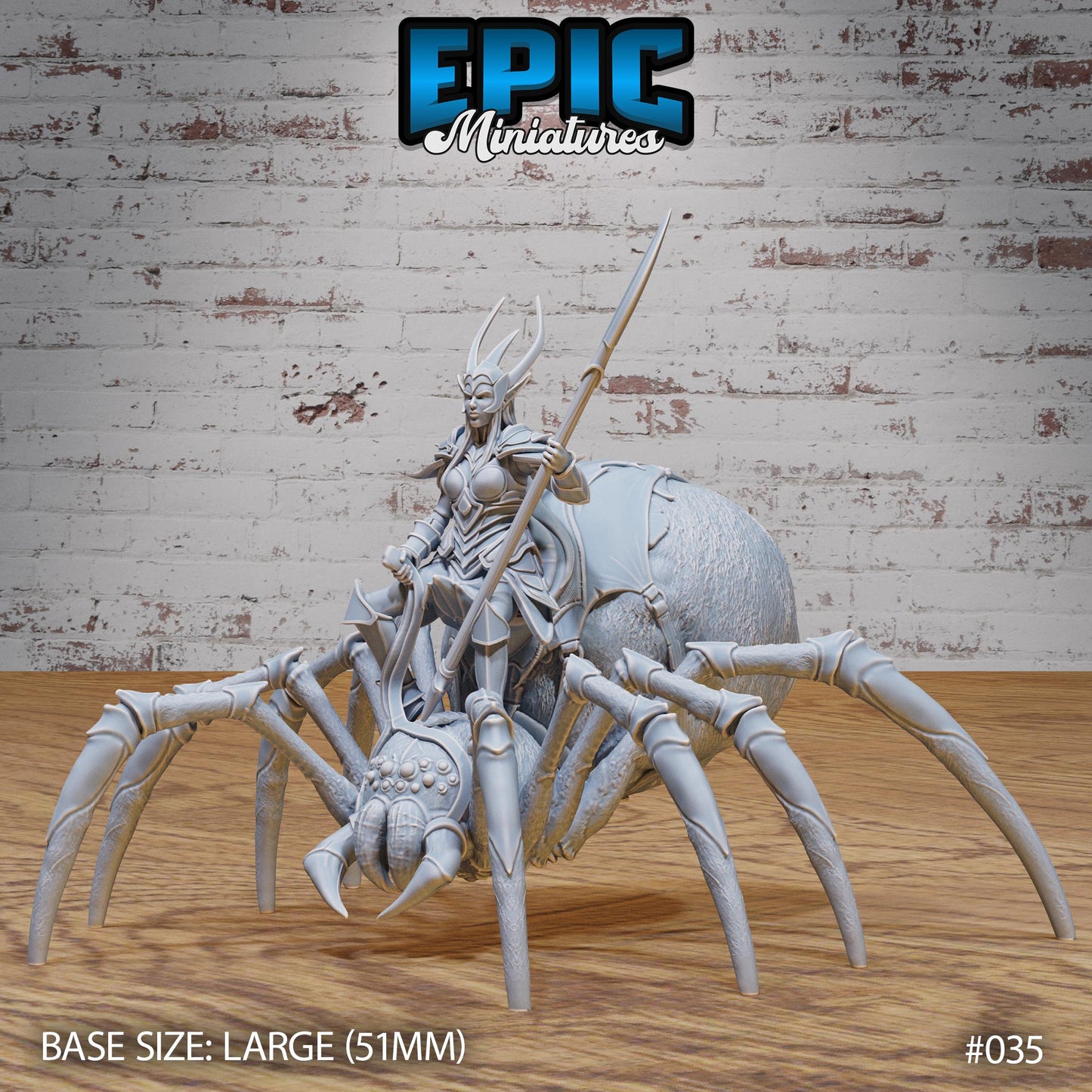 Dark Elf Spider Rider (2 Variants Available) - Epic Miniatures