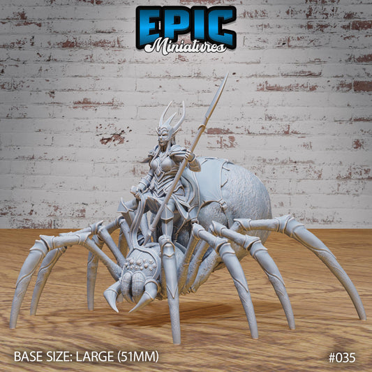 Dark Elf Spider Rider (2 Variants Available) - Epic Miniatures