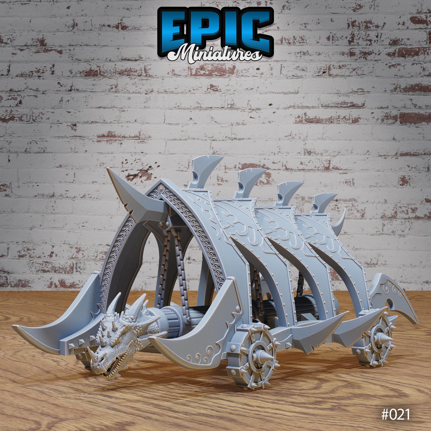 Dark Elf Dragon Head Battle Ram - Epic Miniatures