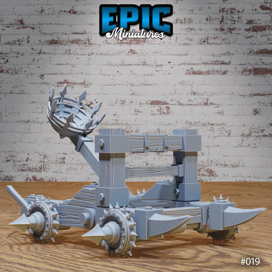 Dark Elf Army Catapult and Operator (2 Variants Available) - Epic Miniatures