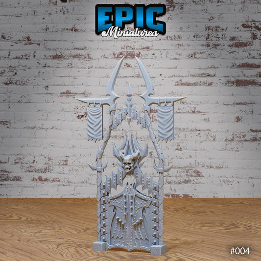 Dark Elf Siege Camp - Gate and Fences (3 Variants Available) - Epic Miniatures