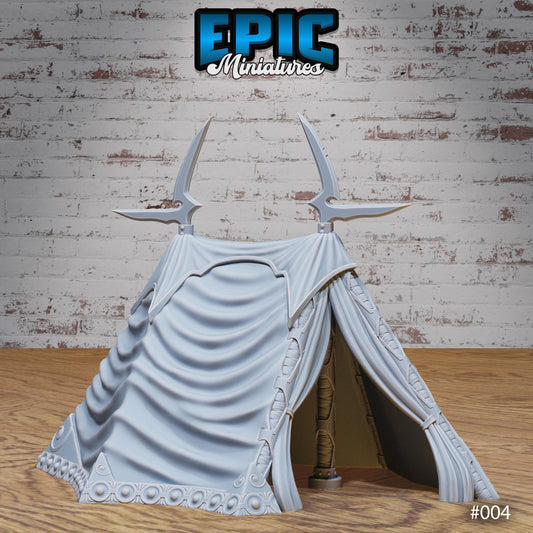 Dark Elf Siege Camp - Tents (2 Variants Available) - Epic Miniatures