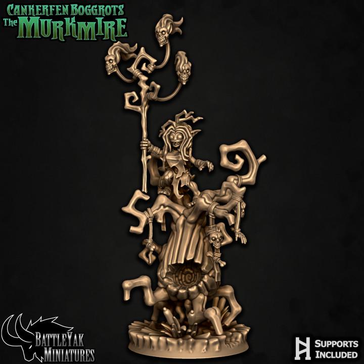 Wyrdquad Gloomwitch on Cankerwood Treant - Battle Yak