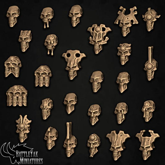Reborn Legionnaire Heads, Customisation Pack - 28mm Scale (27 Variants Available) - Battle Yak
