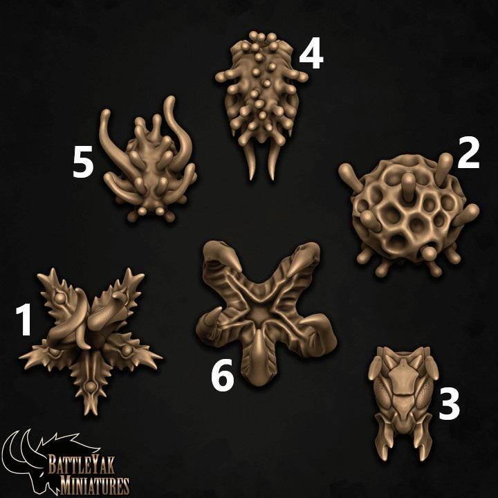Uldrazan Spore Heads, Customisation Pack (6 Variants Available) - Battle Yak