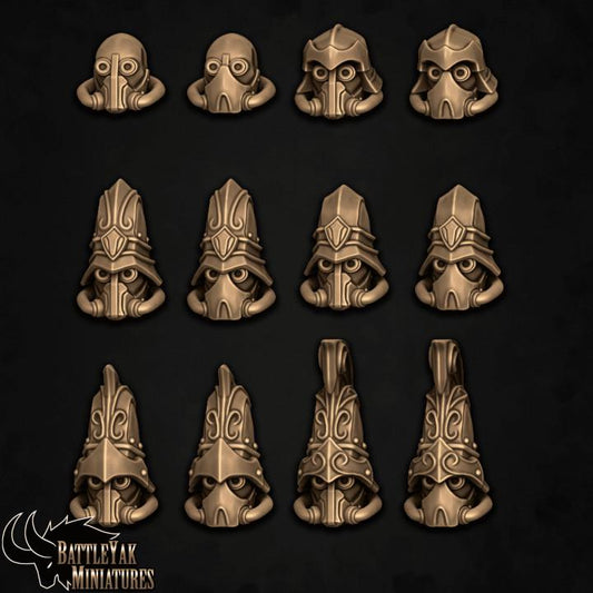 Guildenstern Gatewatch Heads, Customisation Pack - 28mm Scale (12 Variants Available) - Battle Yak