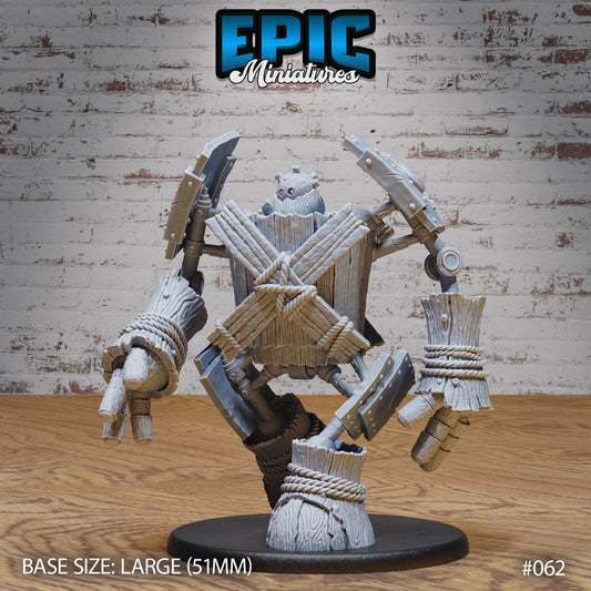 Wooden Construct Golem (3 Variants Available) - Epic Miniatures