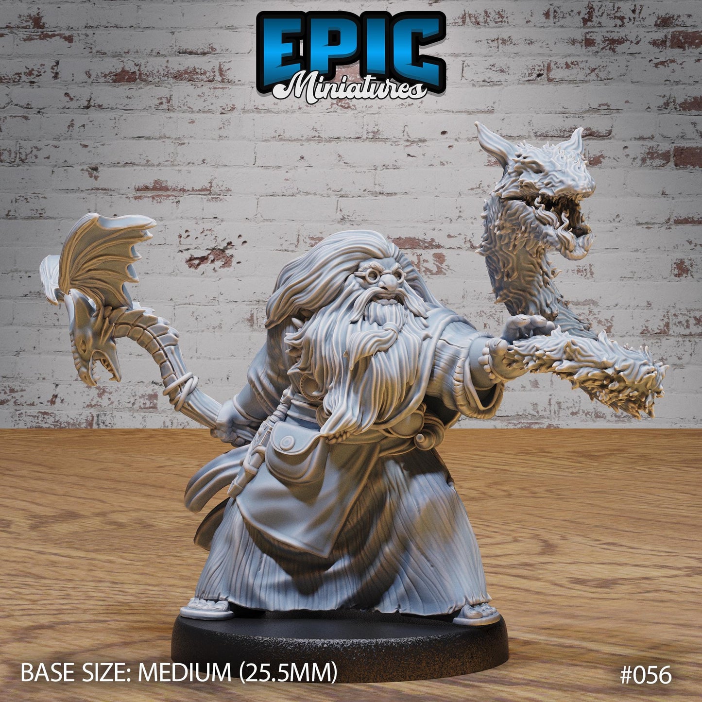 Elemental Magic Dwarf (3 Variants Available) - Epic Miniatures