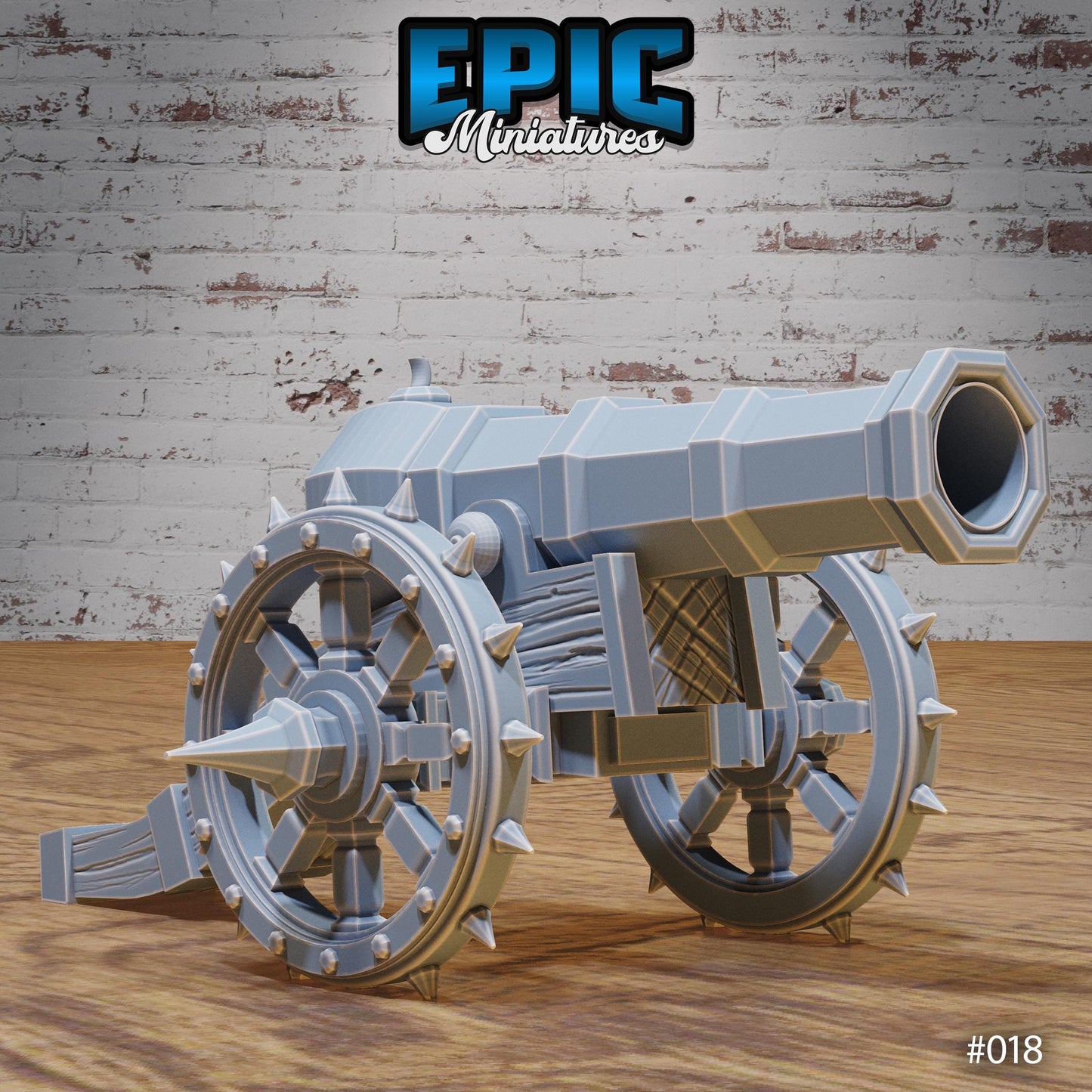 Dwarf Siege Cannon and Cannoneer (2 Variants Available) - Epic Miniatures