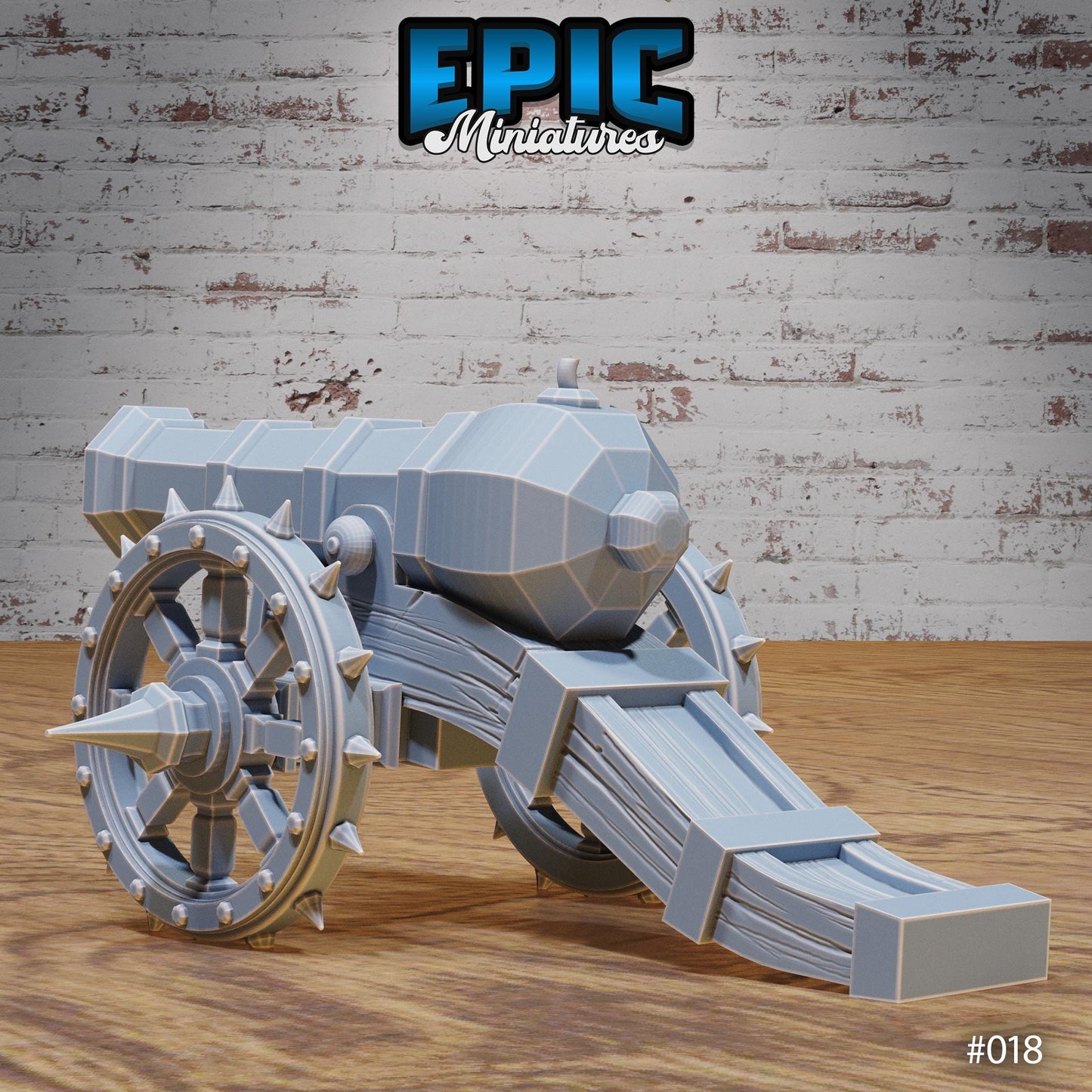 Dwarf Siege Cannon and Cannoneer (2 Variants Available) - Epic Miniatures