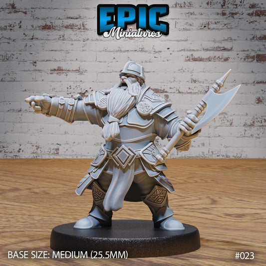 Dwarf Army Siege Commander - Epic Miniatures
