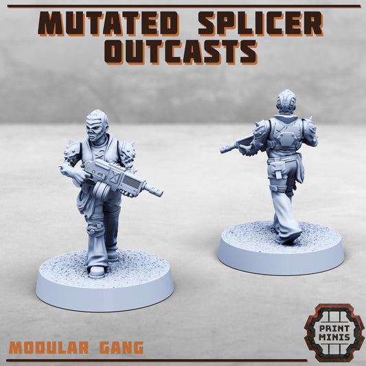 Mutated Splicers, Outcast Gang (8 Variants Available) - Print Minis