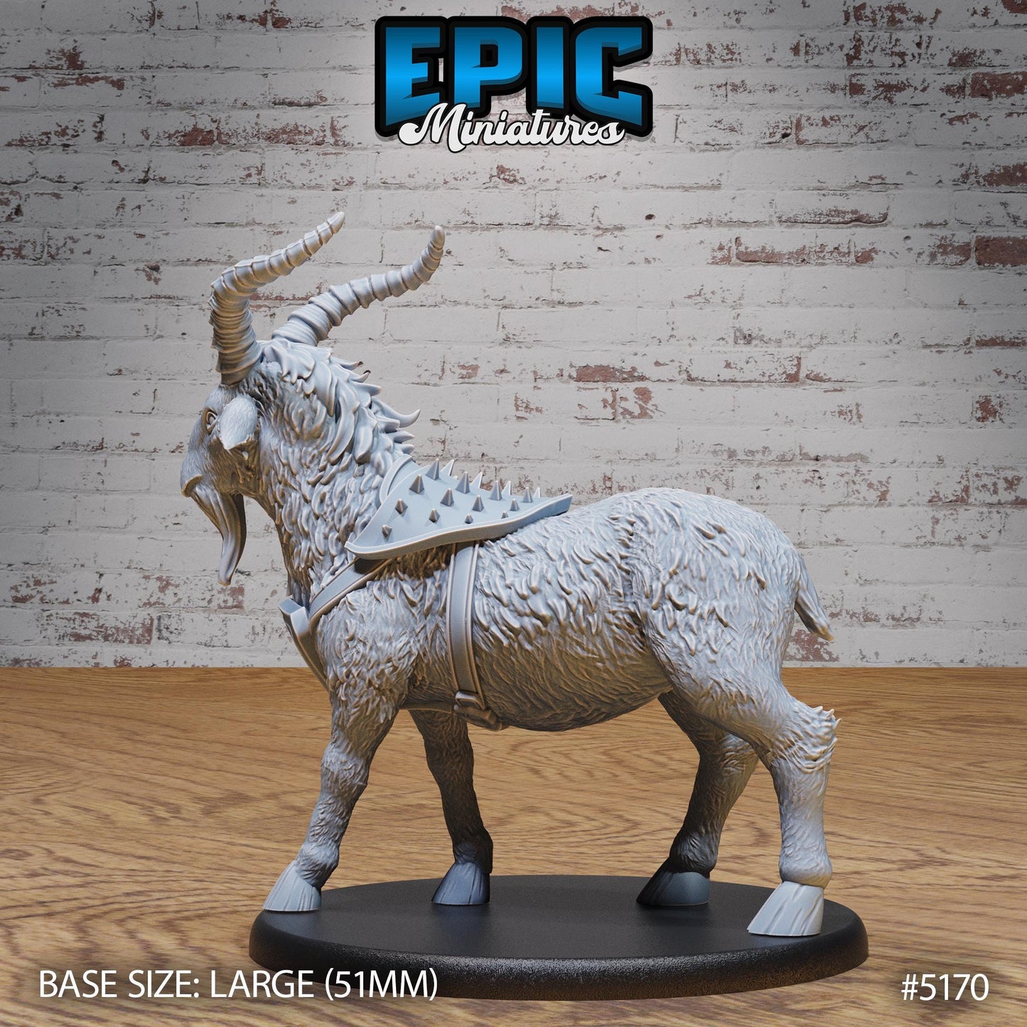 Giant Lightning Goat - Armoured (3 Variants Available) - Epic Miniatures