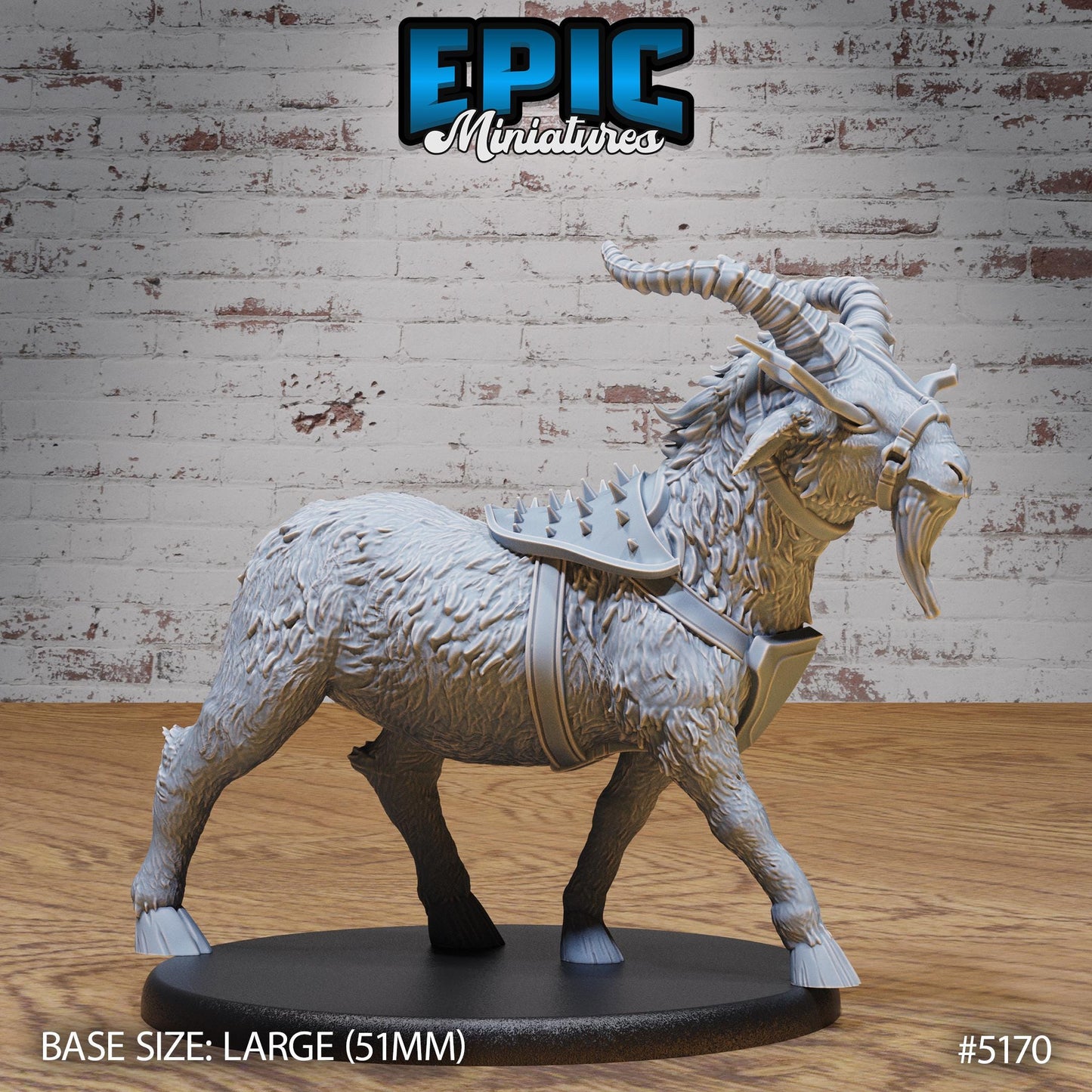 Giant Lightning Goat - Armoured (3 Variants Available) - Epic Miniatures