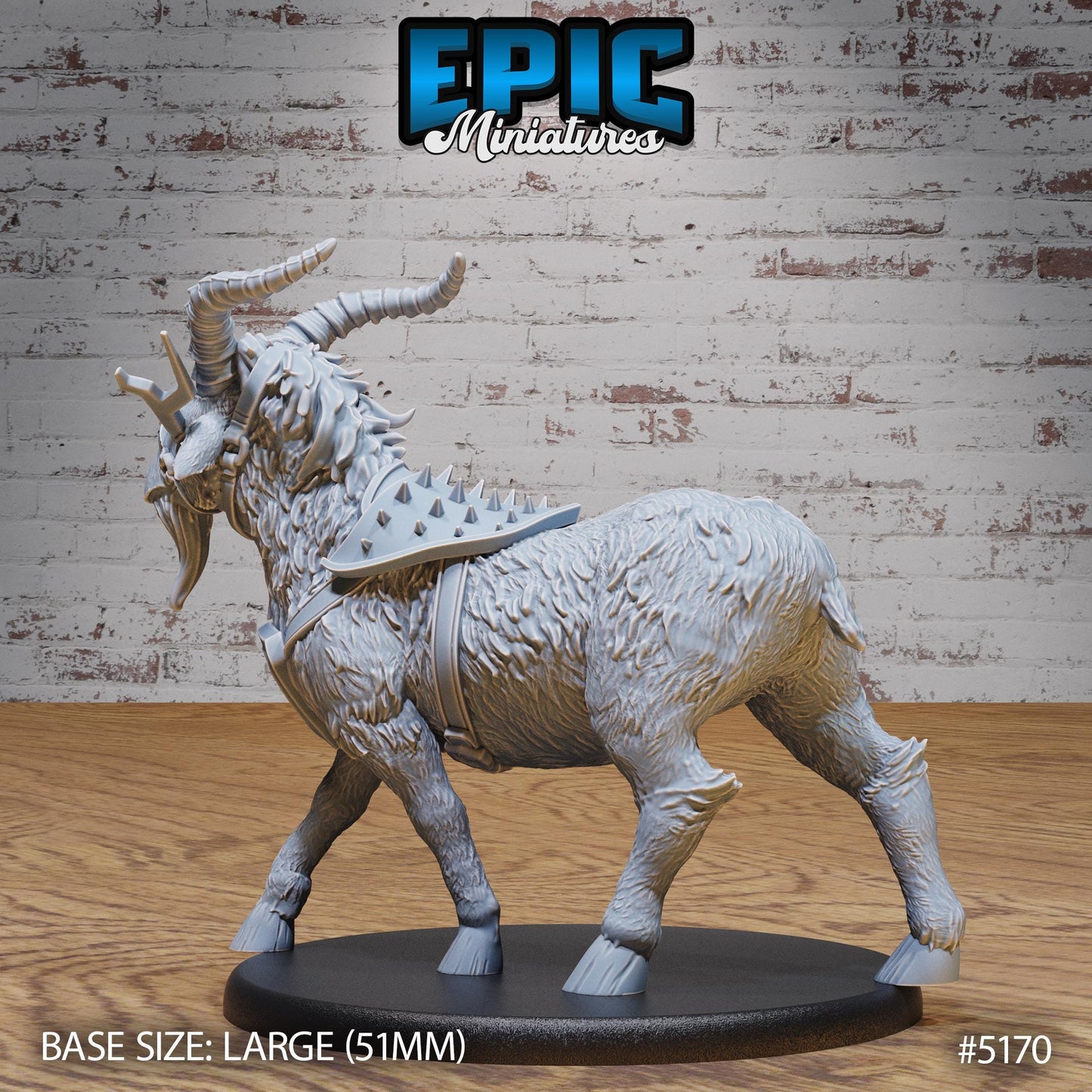 Giant Lightning Goat - Armoured (3 Variants Available) - Epic Miniatures