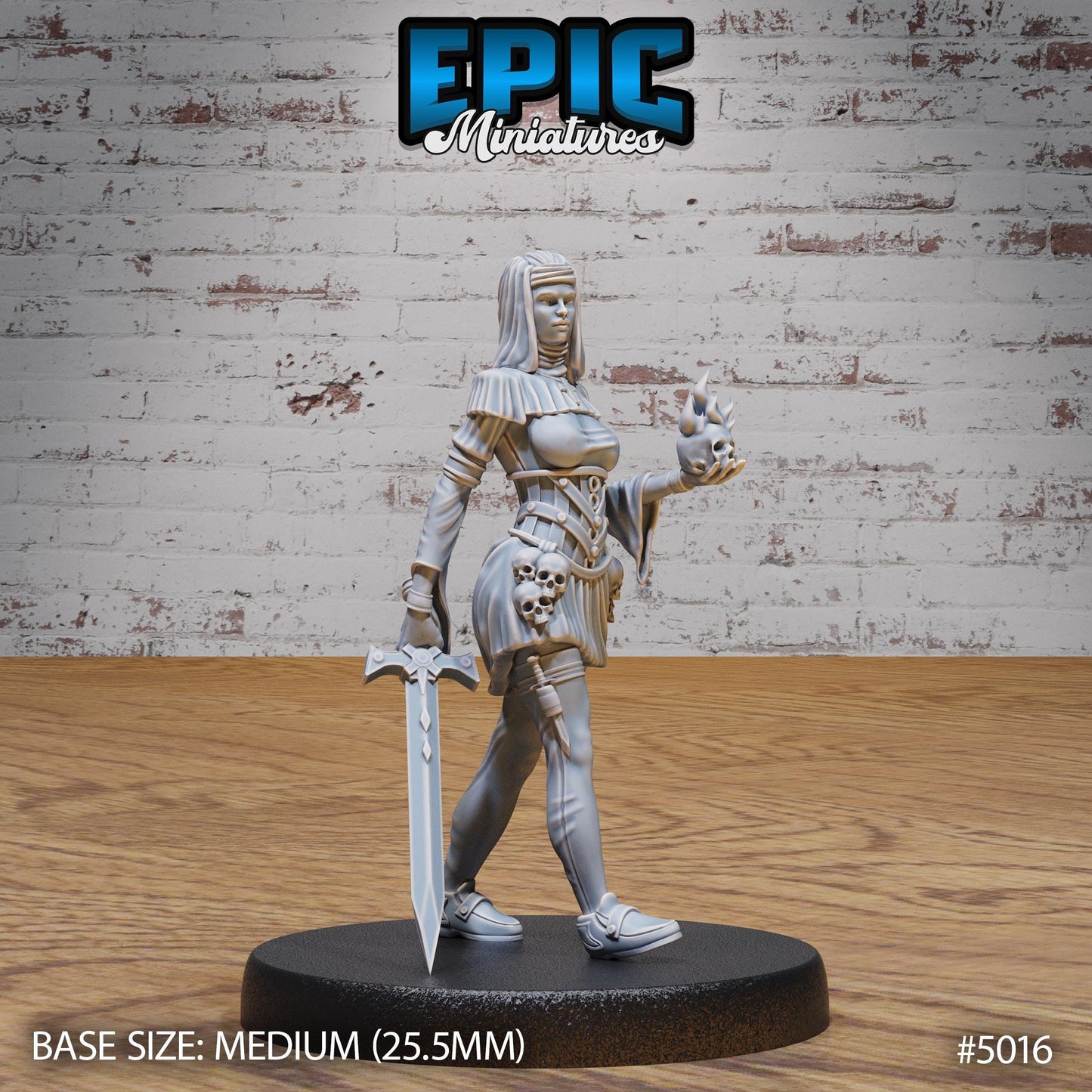 Dark Nun (3 Variants Available) - Epic Miniatures