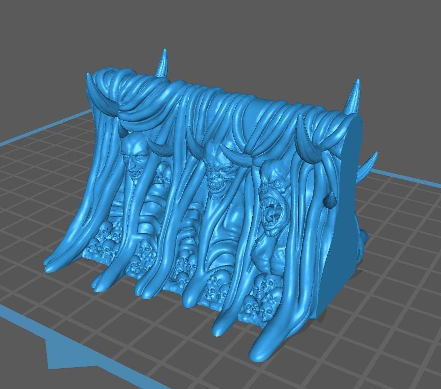 Hell Terrain - Living Walls (5 Variants Available) - Epic Miniatures