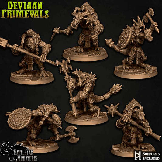 Deviaan Primevals, Armoured (6 Variants Available) - Battle Yak