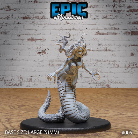 Lamia, Set 2 - Unmasked (3 Variants Available) - Epic Miniatures