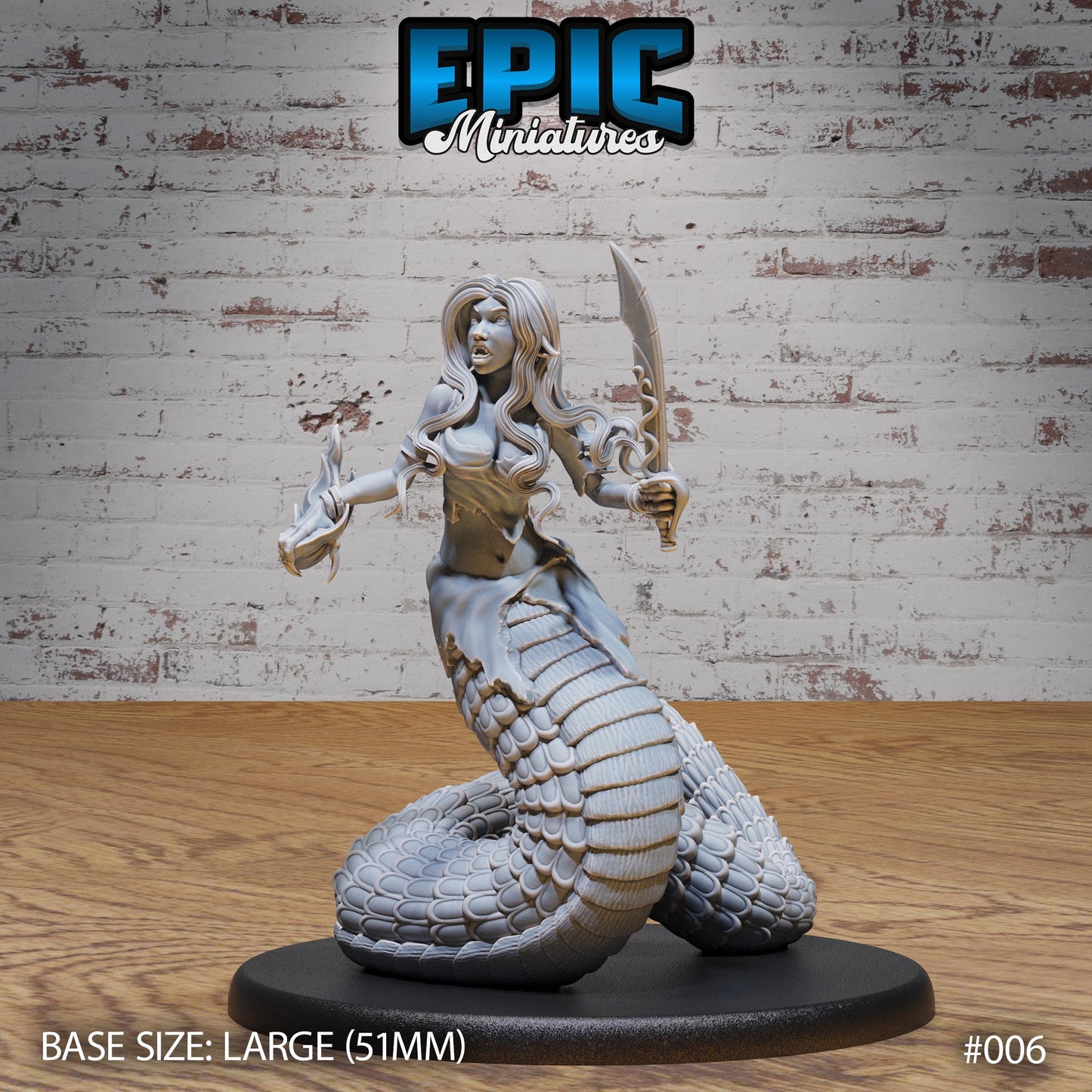 Lamia, Set 2 - Unmasked (3 Variants Available) - Epic Miniatures