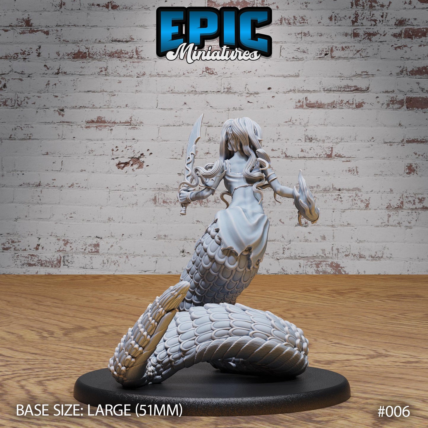 Lamia, Set 2 - Unmasked (3 Variants Available) - Epic Miniatures