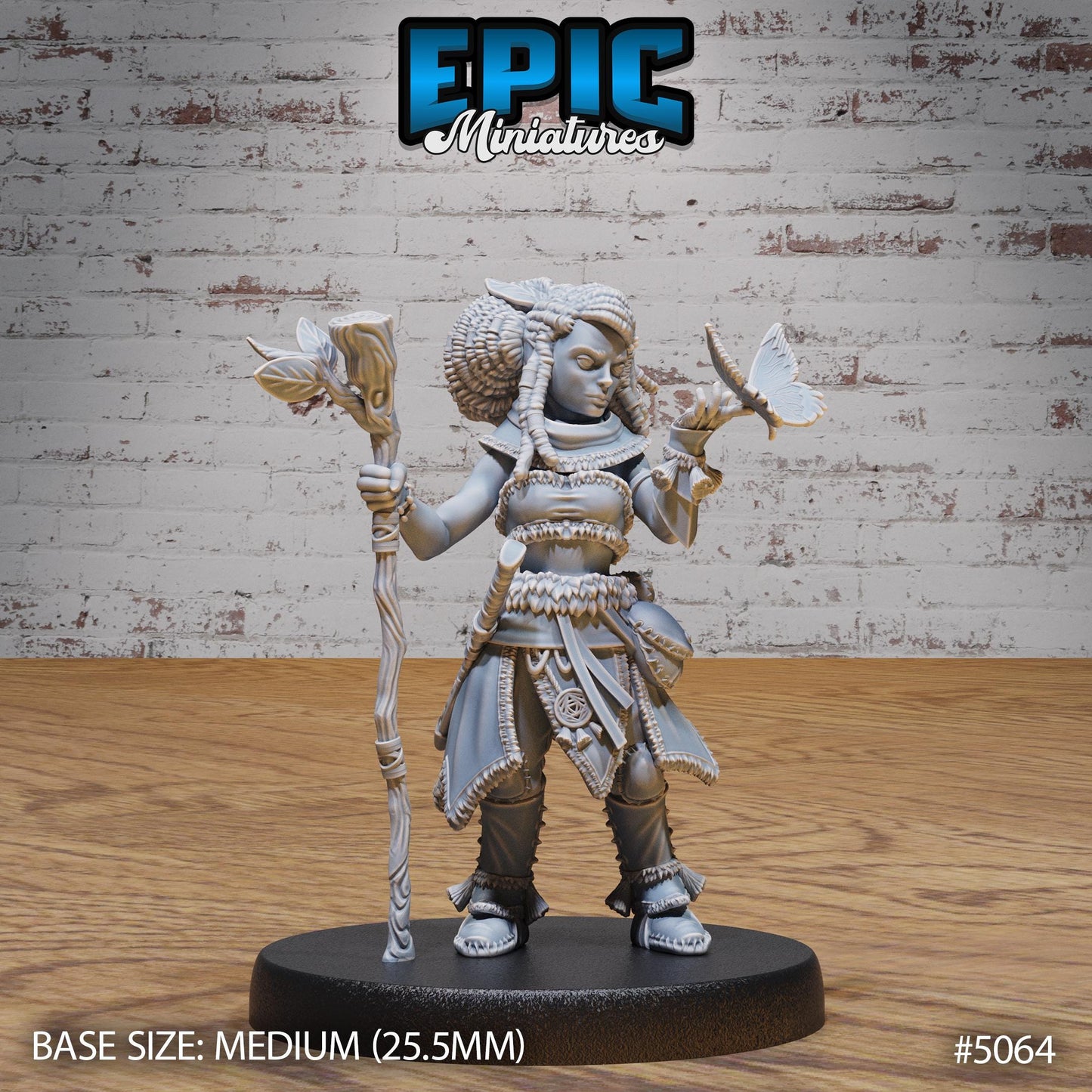 Halfling Druid (3 Variants Available) - Epic Miniatures